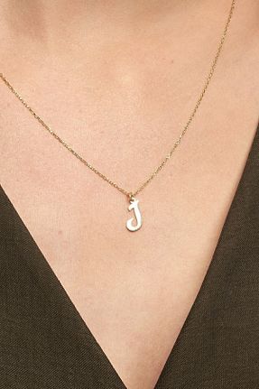 گردنبند نقره زرد زنانه 925 عیار Jewelmim - کد 124917280