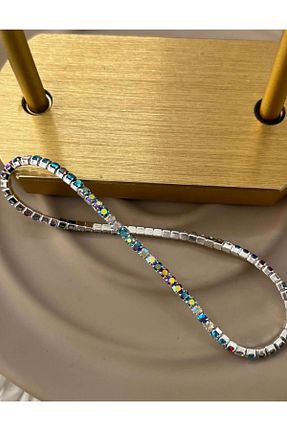 دستبند جواهر آبی زنانه زیرکن ÜLZEHCOLLECTİON - کد 868065671
