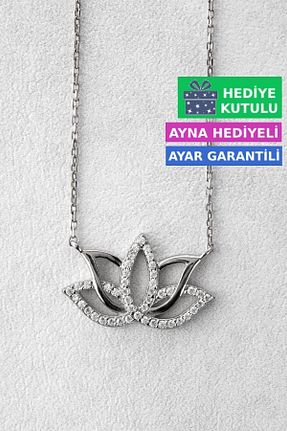 گردنبند نقره سفید زنانه 925 عیار Jewelmim - کد 740694250