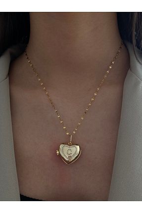 گردنبند استیل ( فولاد ) طلائی استیل (فولاد) h&b design jewel - کد 868065222