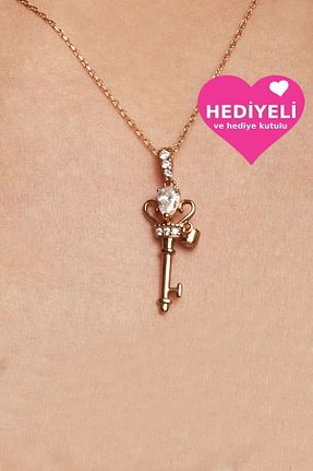 گردنبند نقره صورتی زنانه 925 عیار Jewelmim - کد 124884382