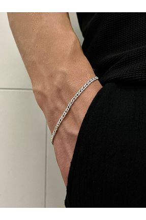 دستبند نقره رنگی مردانه 925 عیار Siset Gümüş - کد 856282377
