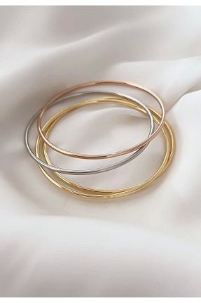 دستبند استیل (فولاد) طلائی زنانه استیل (فولاد) mrsflower jewelry - کد 848465073