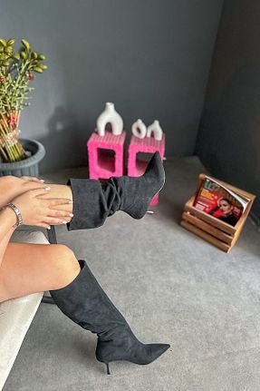 چکمه مشکی زنانه جیر SHOEBELLAS - کد 868090408