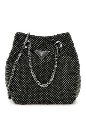 کیف دوشی مشکی زنانه Guess - کد 868104236