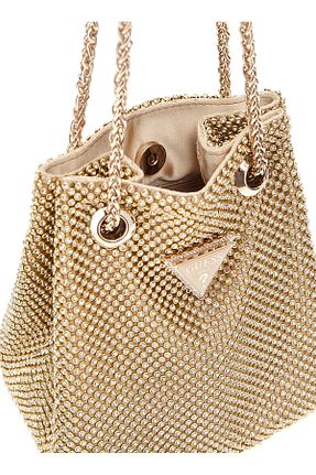 کیف دوشی طلائی زنانه Guess - کد 868104190