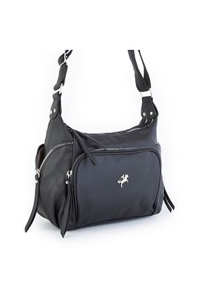 کیف دوشی مشکی زنانه چرم مصنوعی Nas Bag - کد 868093057