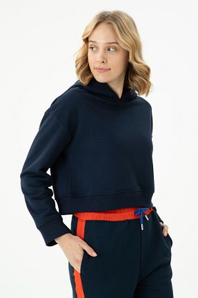 سوئیشرت سرمه ای زنانه ساده U.S. Polo Assn. - کد 838639428