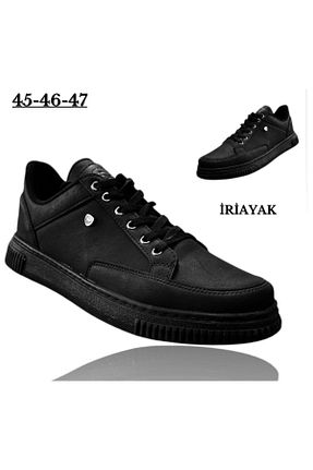 کفش اسنیکر مشکی مردانه بند دار İriayak - کد 861549558