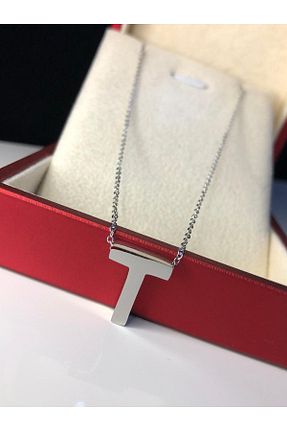 گردنبند استیل ( فولاد ) سفید زنانه استیل ضد زنگ vogutima - کد 868869283