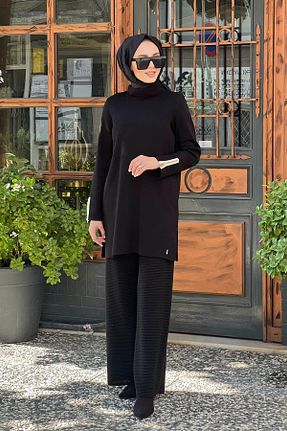 تونیک حجاب مشکی زنانه پنبه ای MISS DALIDA - کد 868113893