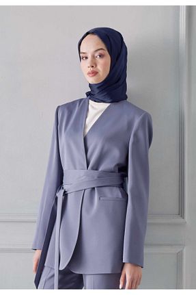 شال سرمه ای زنانه شیفون Şehr i sultan - کد 868142476