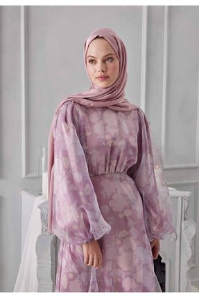 شال صورتی زنانه شیفون Şehr i sultan - کد 868142481
