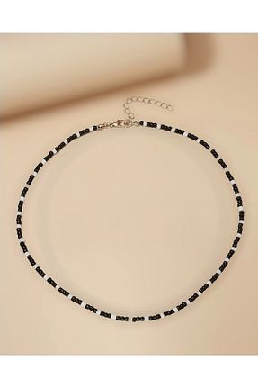 گردنبند جواهر مشکی زنانه منجق Roe takı aksesuar - کد 660062347