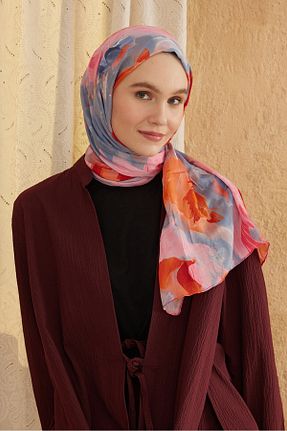 شال صورتی زنانه پنبه ای Modakaşmir - کد 868252116