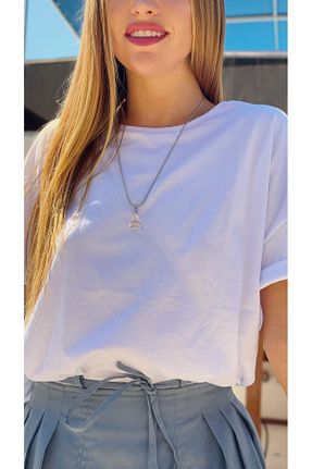 تیشرت سفید زنانه رگولار NordLine - کد 820761929