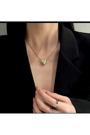 گردنبند نقره طلائی زنانه 925 عیار Ayenci - کد 868346872