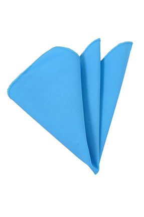 دستمال جیبی فیروزه ای مردانه پارچه ای Exve Exclusive - کد 868358401