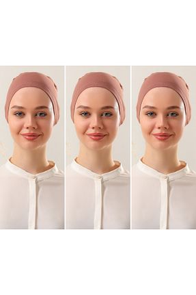 کلاه شنای حجاب قهوه ای زنانه Melodi Scarf - کد 868390222