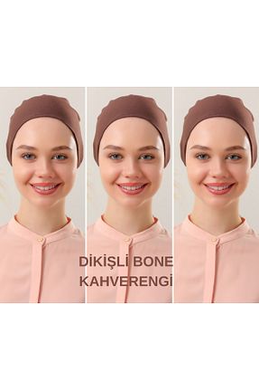 کلاه شنای حجاب قهوه ای زنانه Melodi Scarf - کد 868392692