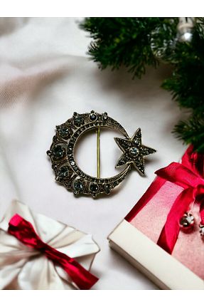سنجاق سینه طوسی زنانه فلزی FAYRA ACCESSORIES - کد 832917471