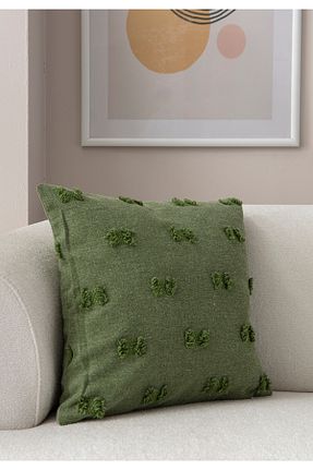 کوسن و روکش کوسن سبز کتان SWITA - کد 868411689