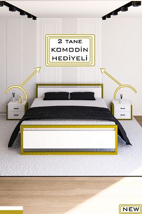 چارچوب تخت طلائی فلزی Fahrettin Küçük - کد 849812635