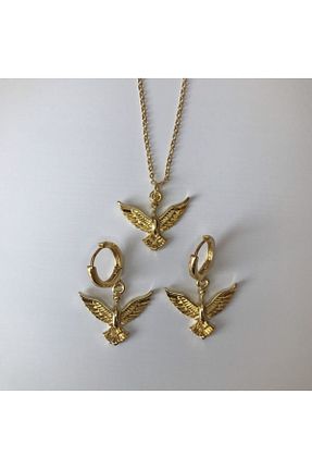 ست جواهر طلائی زنانه روکش طلا jevylove accessories - کد 133076114