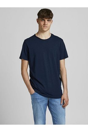تیشرت سرمه ای مردانه یقه دوچرخه Jack & Jones - کد 133568034