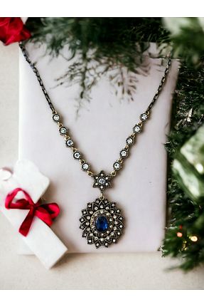 گردنبند جواهر آبی زنانه FAYRA ACCESSORIES - کد 812872233