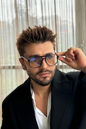 عینک محافظ نور آبی مشکی مردانه پلاستیک By Harmony - کد 869012906