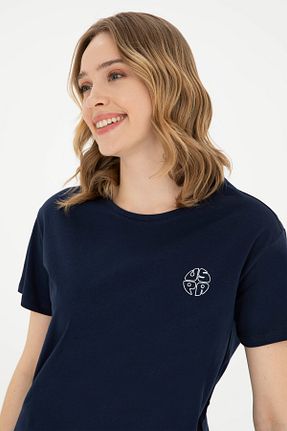 تیشرت سرمه ای زنانه رگولار U.S. Polo Assn. - کد 833006070