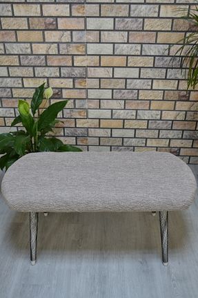 پوف و نیمکت قهوه ای 96 x 40 COVER TEKSTİL - کد 868446766