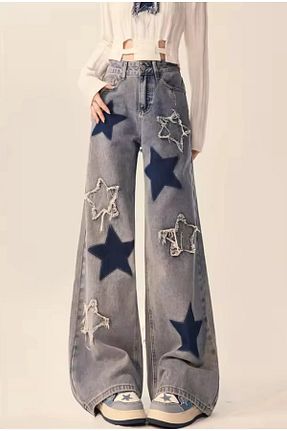 شلوار آبی زنانه بافتنی eyonnwear - کد 869067293