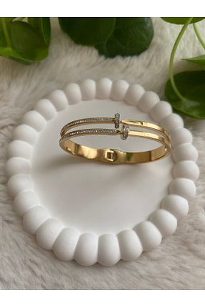 دستبند استیل (فولاد) طلائی زنانه استیل (فولاد) Accessories - کد 868468884