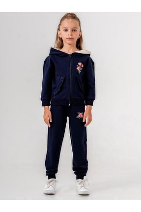 ست بالاتنه و پائین تنه سرمه ای بچه گانه بافت Mışıl Kids - کد 849924054