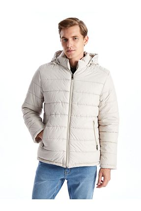 کاپشن بژ مردانه رگولار LC Waikiki - کد 868511530