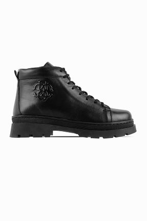 بوت / نیم بوت مشکی زنانه چرم خالص LAL SHOES & BAGS - کد 868520298