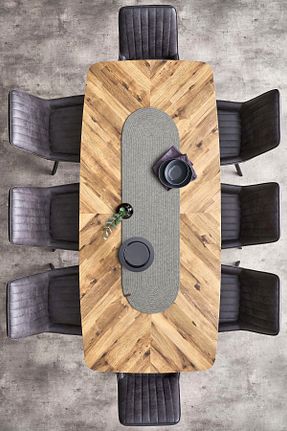 سرویس آمریکائی طوسی مستطیل Koza Home - کد 835691761