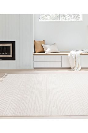 فرش بژ آنتی آلرژی Koza Halı - کد 809539481