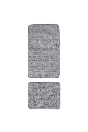 پادری حمام طوسی پلی استر Koza Home - کد 454984975