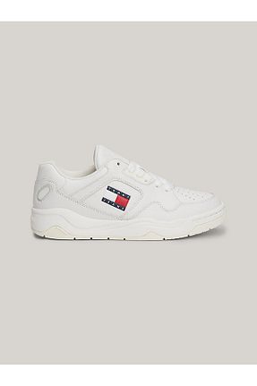 کفش اسنیکر سفید زنانه چرم اصل Tommy Hilfiger - کد 810443306