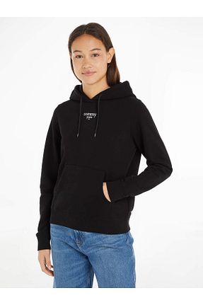 سوئیشرت مشکی زنانه ساده Tommy Hilfiger - کد 835638504