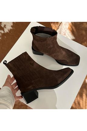 بوت / نیم بوت قهوه ای زنانه جیر H&K GLOW - کد 868549747