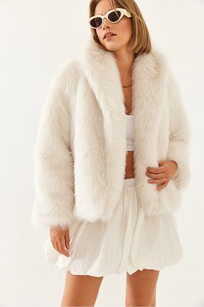 کت بژ زنانه Straight Bianco Lucci - کد 869206858