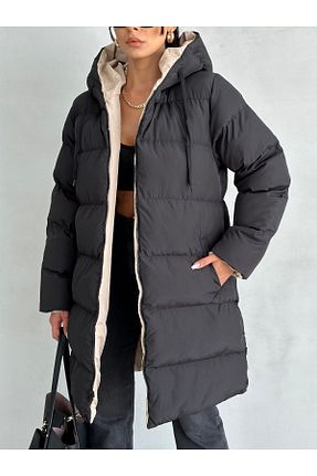 کاپشن حجاب مشکی زنانه پلی استر moda armanc - کد 471642639