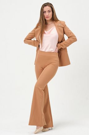 شلوار قهوه ای زنانه مخلوط پلی استر Shahiqa - کد 450975900