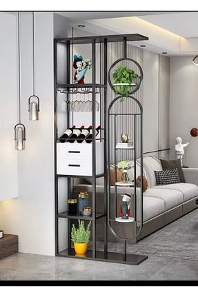 قفسه کتاب مشکی 220 cm larissa design - کد 869212322