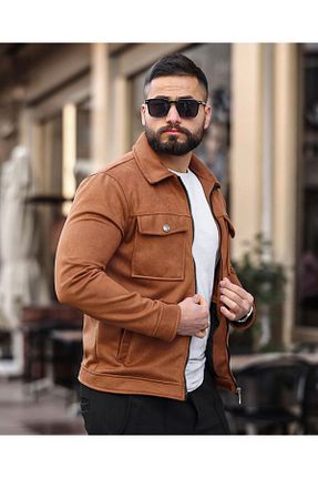 کت قهوه ای مردانه اسلیم Kleidus - کد 868567695
