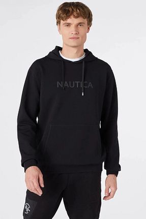 سوئیشرت مشکی مردانه ساده Nautica - کد 779616112